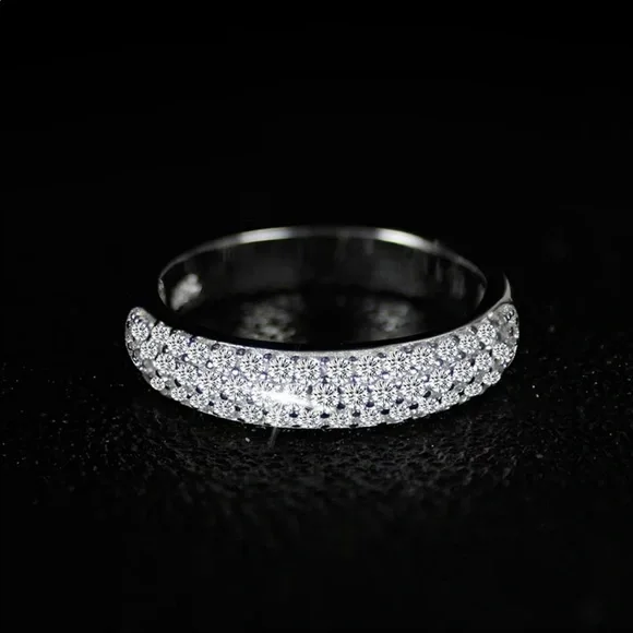 NEW 925 STERLING SILVER 2 CT DIAMOND ENGAGEMENT RING - Picture 6 of 6